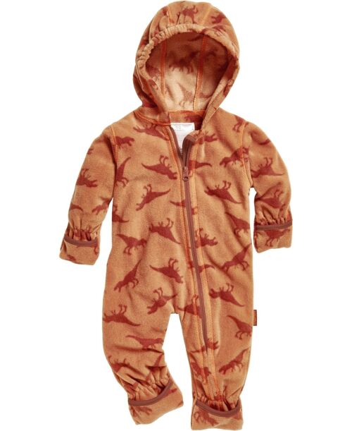 Fleece-Overall Dinos ocker