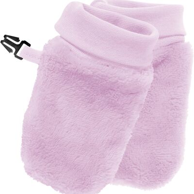 Cozy fleece mittens pink