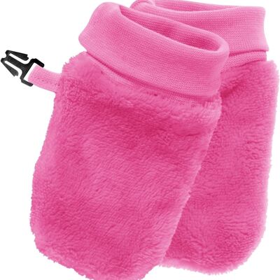 Cuddly fleece mittens pink
