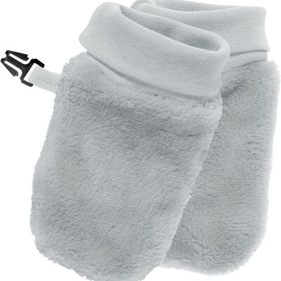 Cuddly fleece mittens grey