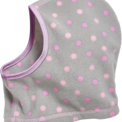 Fleece balaclava dots grey