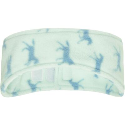 Fleece headband horses turquoise