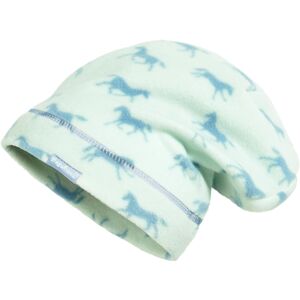 Bonnet polaire chevaux turquoise