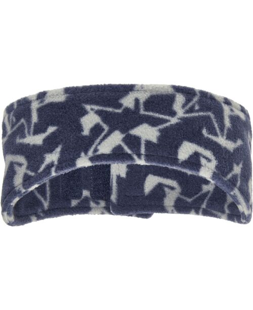 Fleece-Stirnband Sterne Camouflage dunkelgrau