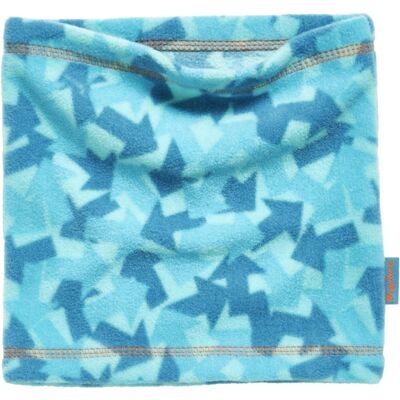 Fleece tube scarf arrows camouflage petrol