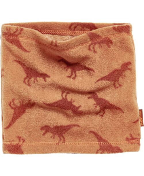 Fleece-Schlauchschal Dinos ocker