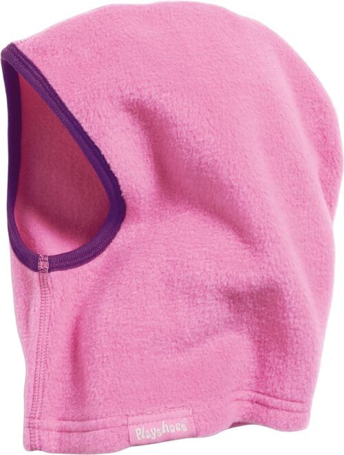 Fleece-Schlupfmütze pink.