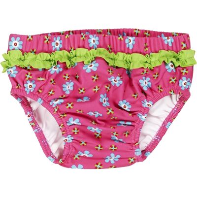 UV protection diaper pants flowers pink
