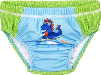 Pantalon à couches anti-UV Dino bleu/vert 1