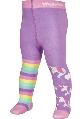 Lot de 2 collants licorne violet/rose 5