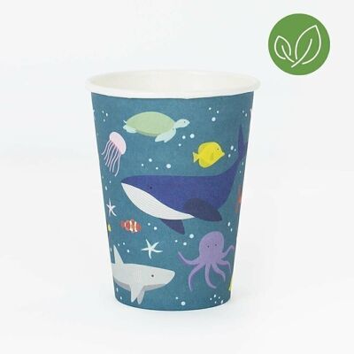 8 Paper cups: seabed