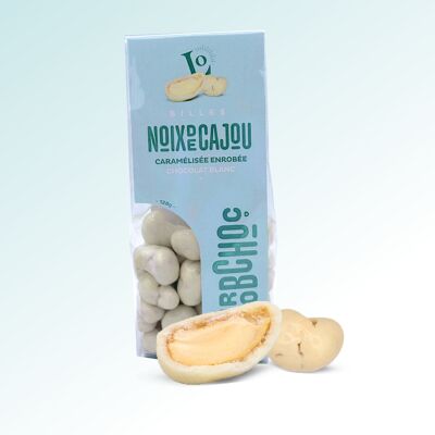 White Chocolate Coated Caramelized Cashews