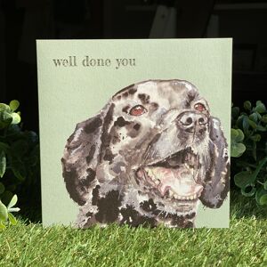 Well Done You Colour Pop Dog greeting card