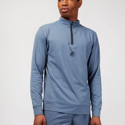 Quarter Zip - Storm Blue