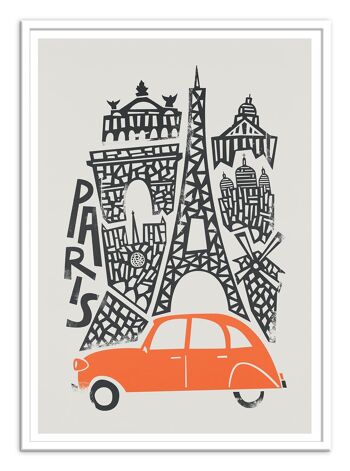 Art-Poster - Paris - Fox and Velvet W17138-A3 2