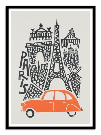 Art-Poster - Paris - Fox and Velvet W17138-A3 3