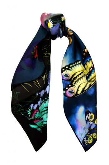 420 Foulard en Soie-Nuit 3