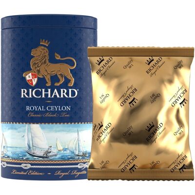 RICHARD TEA, ROYAL CEYLON, CLASSIC LOOSE LEAF BLACK TEA, 80g, Geschenk für Familie, Geschenk für Freunde, Geschenke für Eltern, Neujahrsgeschenk, Jift für Freundin, Geschenk für Frauen, Valentinstagsgeschenk