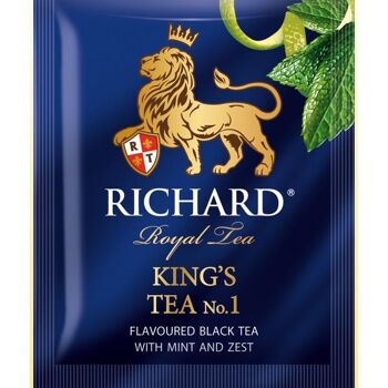 RICHARD TEA, KING'S TEA #1, Thé noir de Ceylan, du Kenya et de la Tanzanie 25 SACHETS 4