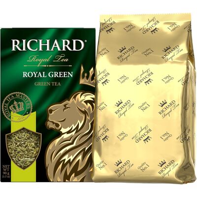 RICHARD Royal Green, thé vert en vrac, 90 g