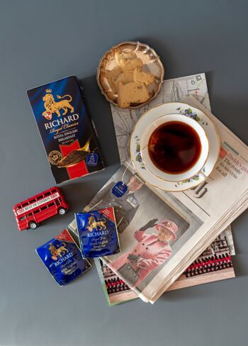 RICHARD TEA, ROYAL ENGLISH BREAKFAST, Thé indien, de Ceylan et du Kenya, 25 SACHETS DE THÉ 7