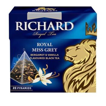 Richard Thé Noir "Royal Miss Grey" (sachets) 0,408kg/34g 3DTB 3
