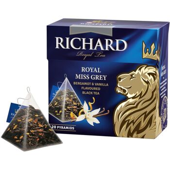 Richard Thé Noir "Royal Miss Grey" (sachets) 0,408kg/34g 3DTB 1