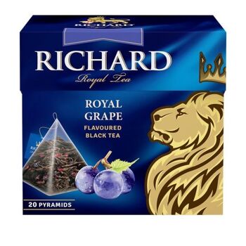 Thé RICHARD Raisin Royal, thé noir parfumé en pyramides, 20 x 1,7 g 3