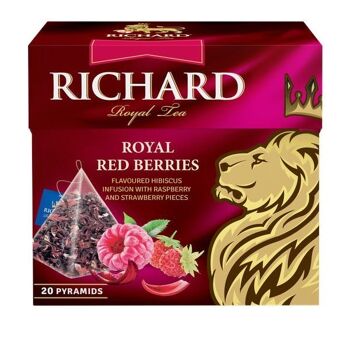 Richard Hibiscus Thé "Royal Red Berries" (sachets) 0,408kg/34g 3DTB 2