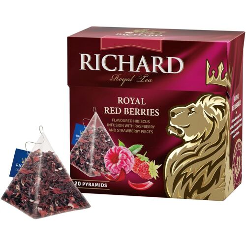 Richard Hibiscus Tea "Royal Red Berries" (tea-bags) 0,408kg/34g 3DTB