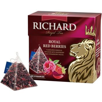 Richard Hibiscus Thé "Royal Red Berries" (sachets) 0,408kg/34g 3DTB 1