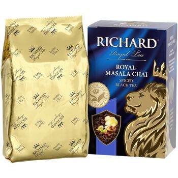 Richard TeaThé aux feuilles de loos épicé "Royal Masala Chai" 90g 1