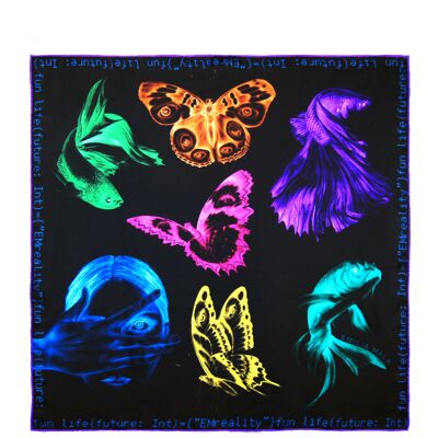 405 Silk Scarf-Multicolour