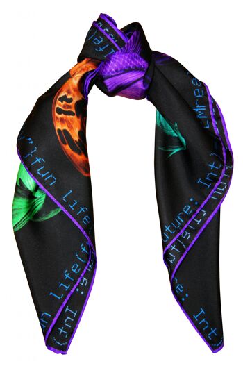 Foulard en soie 405-Multicolore 3