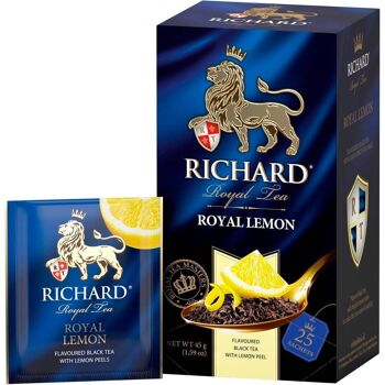 RICHARD ROYAL CITRON, thé noir aromatisé en sachet, 45 g 3