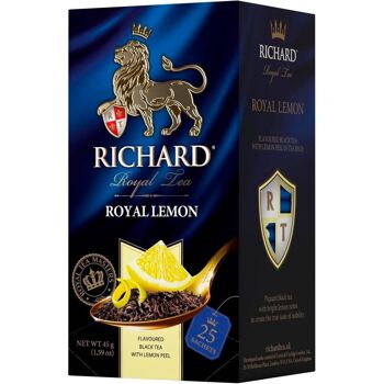 RICHARD ROYAL CITRON, thé noir aromatisé en sachet, 45 g 4
