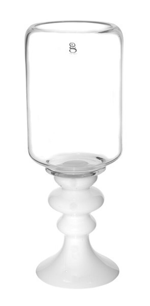 Goblet on a white foot