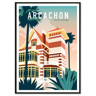 Affiche Arcachon Ville d'Hiver 50x70 cm