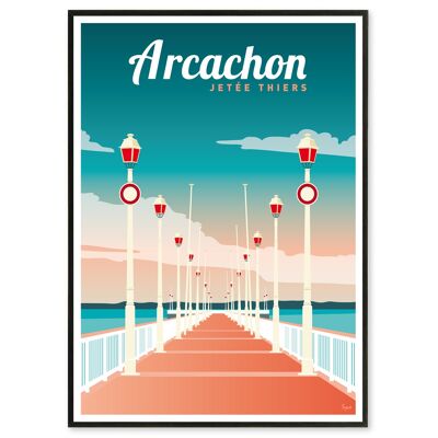 Affiche Arcachon, Jetée Thiers 30x40 cm