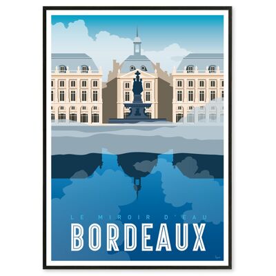 Affiche Bordeaux, Miroir d'eau 50x70 cm