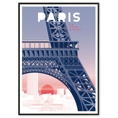 Affiche Paris, la Tour Eiffel 30x40 cm