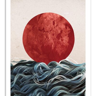 Art-Poster - Sunrise in Japan - Ruben Ireland W17184-A3