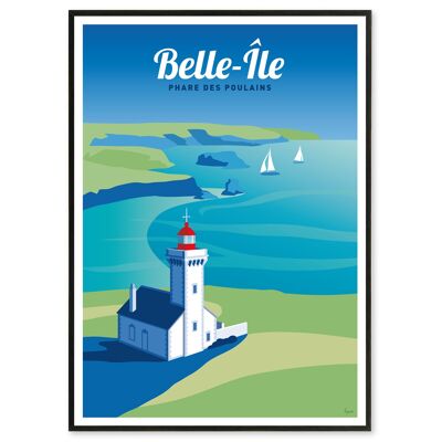 Affiche Belle-île 50x70 cm