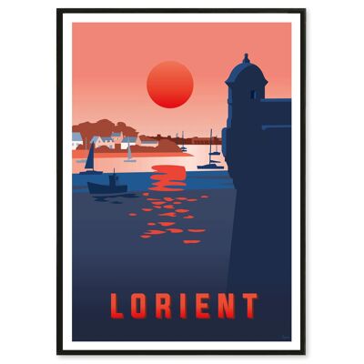 Affiche Lorient 30x40 cm
