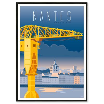 Affiche Nantes 50x70 cm