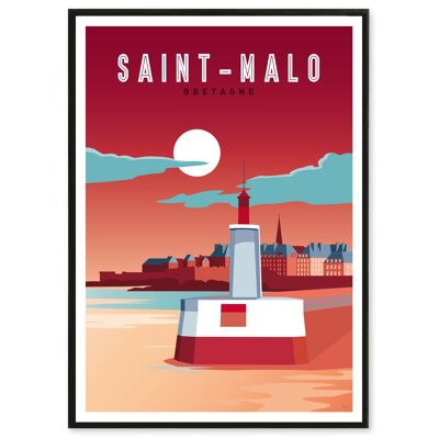 Affiche Saint-Malo 50x70 cm