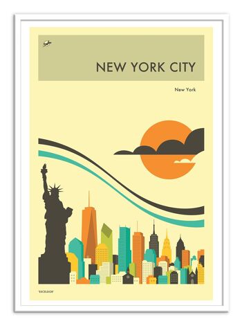 Art-Poster - New-York Travel Poster - Jazzberry Blue W17246 2