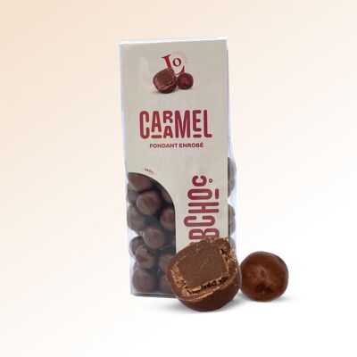 Karamell-Fondant mit Milchschokolade überzogen