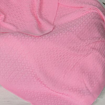 Coperta in bambù " BIANCA" rosa magico 70x90