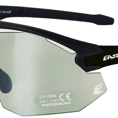 Riesige EASSUN Fahrradbrille, selbsttönend, rutschfest und verstellbar mit Belüftungssystem